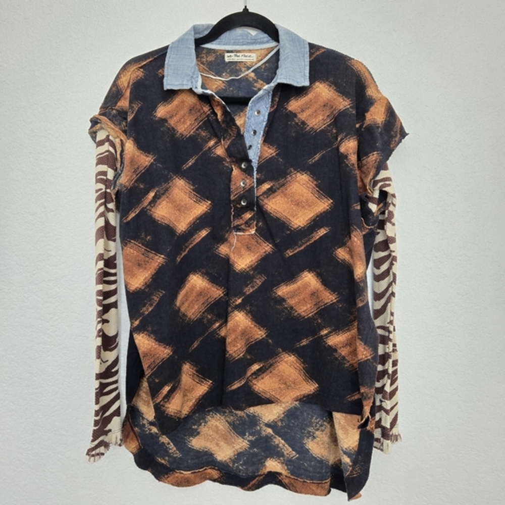 We The Free‎ People XS Statement Gone Rogue Top Mixed Media